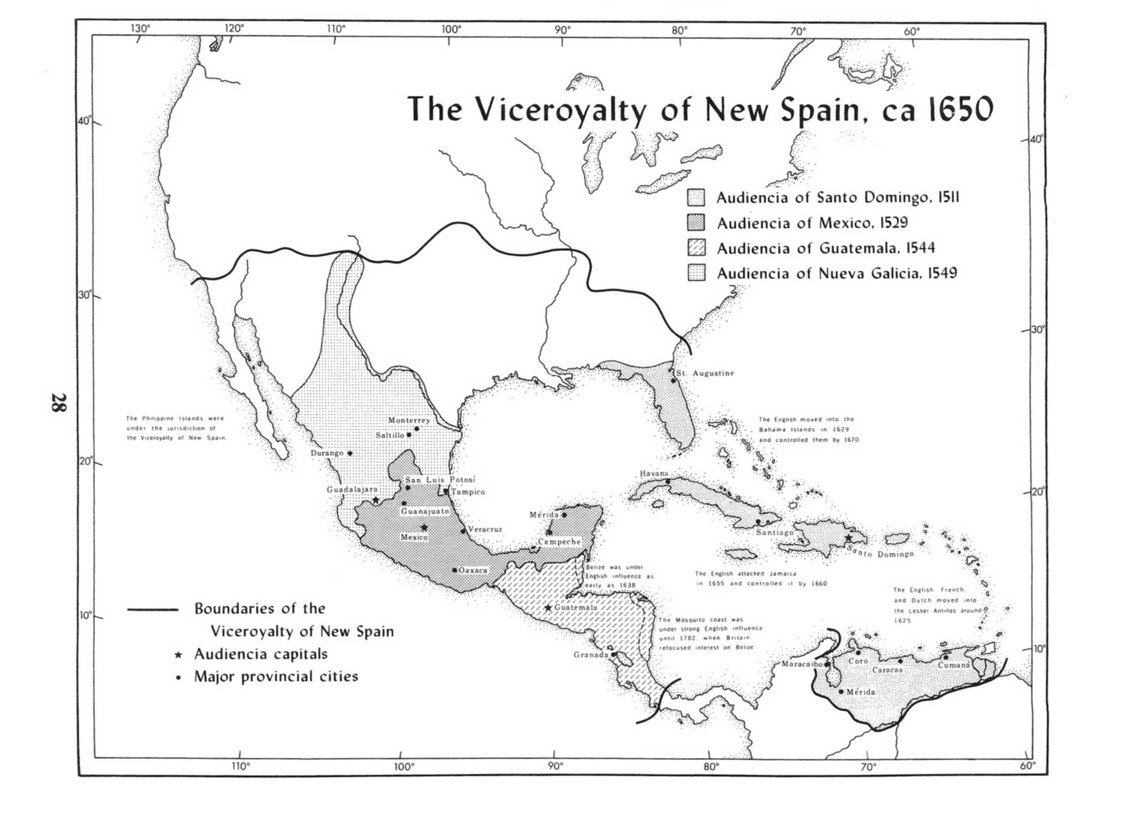 Viceroyalty of New Spain 1650